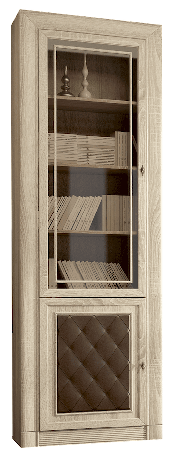 Книжные шкафы белые со стеклом
